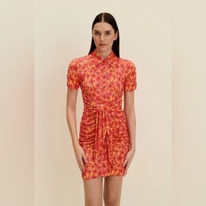Jaaf Stretch-jersey mini dress in Hibiscus Print size S